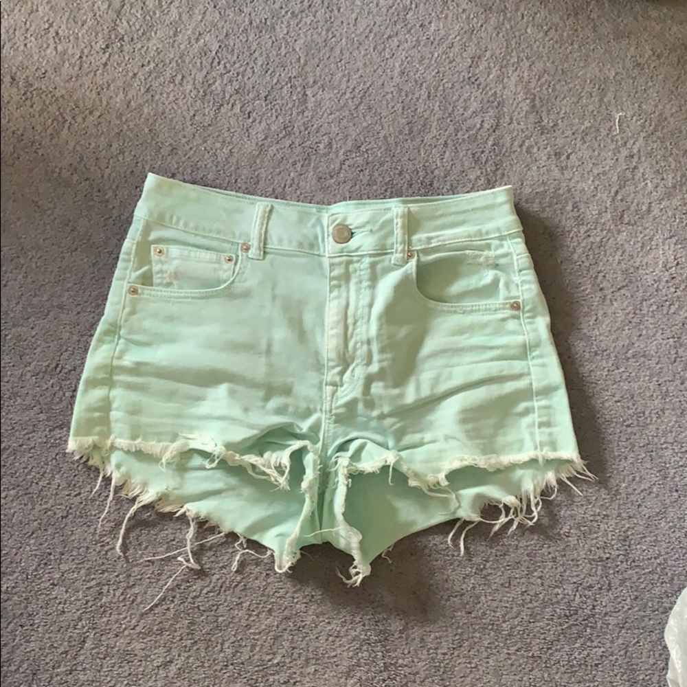 american eagle high waisted shorts